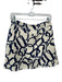 Julie Brown Size M Navy & white Polyester Blend Abstract Print Skort Navy & white / M