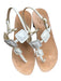 Amali Shoe Size 37 Tan & White Geometric Heel Sandals Tan & White / 37