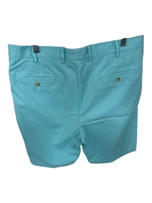 Peter Millar Size 35 Aqua Cotton Solid Men's Shorts Aqua / 35