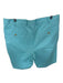 Peter Millar Size 35 Aqua Cotton Solid Men's Shorts Aqua / 35