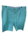 Peter Millar Size 35 Aqua Cotton Solid Men's Shorts Aqua / 35