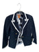 Tory Burch Size Est S Navy & white Cotton Blend Lining Detail Logo Blazer Navy & white / Est S