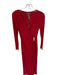 Ralph Lauren Evening Size 2 Red Polyester Blend Long Sleeve Brooch Applique Gown Red / 2
