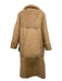 A.L.C. Size XS light brown Polyester Fuzzy Patchwork Pockets Midi Coat light brown / XS