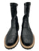 Silent D Shoe Size 37 Black & Brown Synthetic Leather round toe Side Zip Boots Black & Brown / 37
