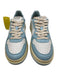Autry Shoe Size 38 Blue, White, Cream Leather Low Top Lace Up Sneakers Blue, White, Cream / 38