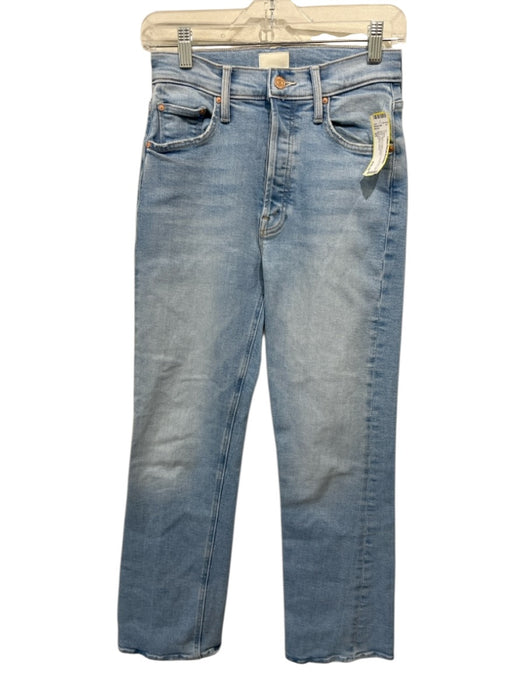 Mother Size 25 Light Wash Cotton Denim Button Fly Mid Rise Slim Fit Jeans Light Wash / 25