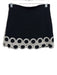 MNG Size XS Black & White Cotton Knit Elastic Waist Skirt Black & White / XS