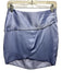 Michelle Mason Size 0 Blue Silk Side Zip Mini Wrap Skirt Blue / 0