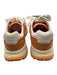 Hoff Shoe Size 6 Orange, Pink, Beige Synthetic & Suede Low Top Lace Up Sneakers Orange, Pink, Beige / 6