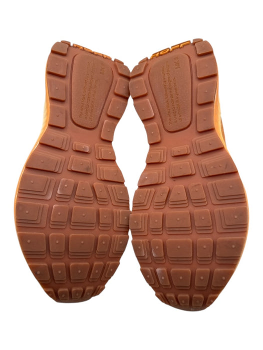 Hoff Shoe Size 6 Orange, Pink, Beige Synthetic & Suede Low Top Lace Up Sneakers Orange, Pink, Beige / 6