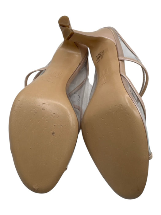 No. 6 Store Shoe Size 37 Beige Acetate & Leather Almond Toe Sandals Beige / 37