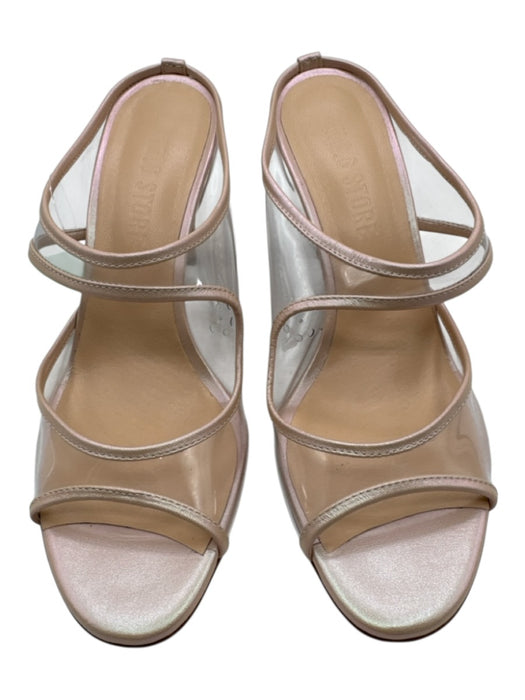 No. 6 Store Shoe Size 37 Beige Acetate & Leather Almond Toe Sandals Beige / 37