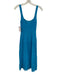 Staud Size XS Blue Viscose Blend Stretch Knit Sleeveless Ribbed Detail Dress Blue / XS