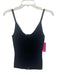 Reformation Size XS Black Cotton Ribbed Knit Sleeveless Hook & Eye Front Top Black / XS