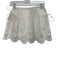 Free People Size XS Cream White Cotton Elastic Waist Floral Eyelet Mini Skirt Cream White / XS