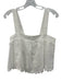 Z Supply Size XS/S Cream White Cotton & Linen Sleeveless Embroidered Short Set Cream White / XS/S