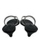 Schutz Shoe Size 6.5 Black & Clear Synthetic Upper Thong Kitten Wedge Sandals Black & Clear / 6.5