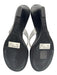 Schutz Shoe Size 6.5 Black & Clear Synthetic Upper Thong Kitten Wedge Sandals Black & Clear / 6.5