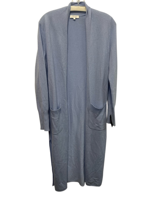 Naked Cashmere Size XS Baby Blue Cashmere Knit Ribbed Hem Open Front Cardigan Baby Blue / XS