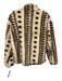 XiRENA Size XS Brown, White, Blue Polyester Fuzzy Southwestern Half Snap Jacket Brown, White, Blue / XS