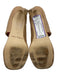 Reike Nen Shoe Size 37 Beige Leather Toe Strap Rounded Square Toe Stiletto Pumps Beige / 37