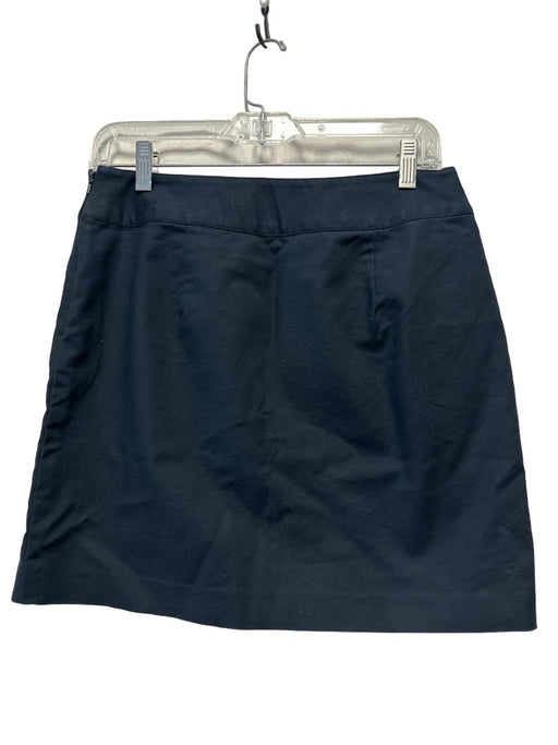 Michael Michael Kors Size 4 Navy & Silver Cotton Blend Front Pockets SHW Skirt Navy & Silver / 4