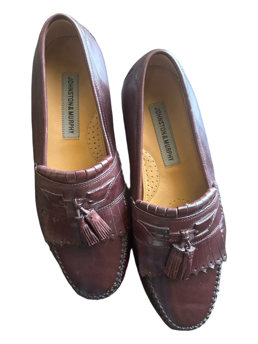 Johnston & Murphy Shoe Size 8.5 Brown Leather Men's Loafers 8.5