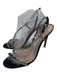 Schutz Shoe Size 10 Black Satin Rhinestone Slingback Stiletto Pumps Black / 10
