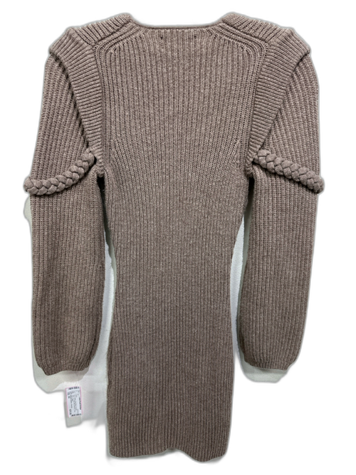 Michael Costello x Revolve Size XS Brown Wool Blend Sweater Mini Bodycon Dress Brown / XS