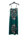 KLEID Size XS Green Black & White Polyester Satin Geometric Print Maxi Dress Green Black & White / XS