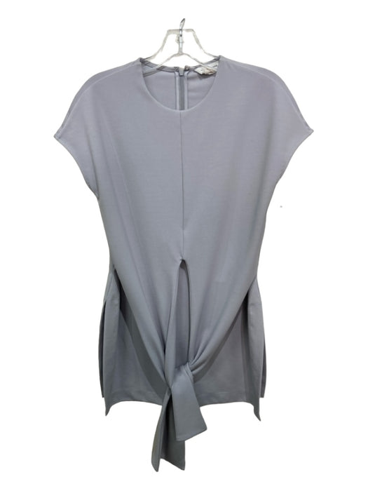Club Monaco Size Small Gray Polyester Sleeveless Front Tie Side Slits Dress Gray / Small