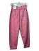 Zara Size 4 Pink Denim Paperbag Waist Carpenter Pocket Zip Front Pants Pink / 4