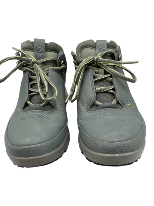 ecco Shoe Size 37 Dark Green Leather & Synthetic Lace Up Sneaker Sneakers Dark Green / 37