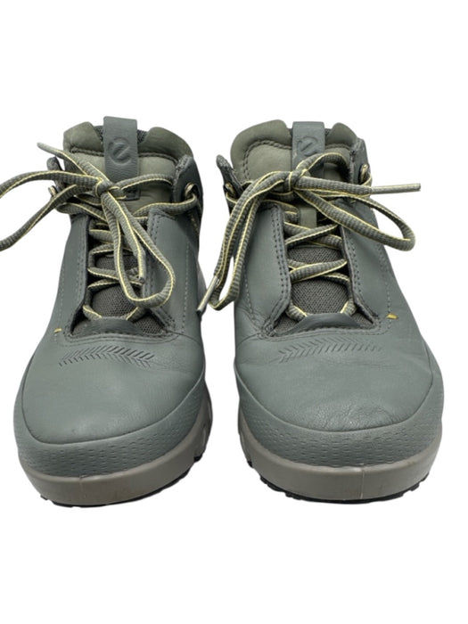 ecco Shoe Size 37 Dark Green Leather & Synthetic Lace Up Sneaker Sneakers Dark Green / 37