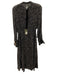 All Saints Size S Gray, Black, Multi Viscose Long Sleeve All Over Print Dress Gray, Black, Multi / S