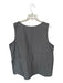 Sun Kim Size 1X Grey & Black Polyester Zipper Stripes Pockets Top Grey & Black / 1X