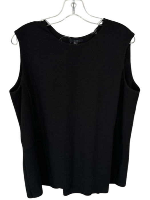 COS Size 14 Black Polyester Blend Sleeveless Mini Dress Black / 14