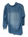 Frank & Eileen Size XL Med Light Wash Cotton Long Sleeve Button Down Dress Med Light Wash / XL