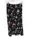 Rebecca Taylor Size S Black & Red Silk Blend Smocked Waist Band Flowers Pants Black & Red / S