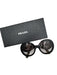 Prada Taupe & Black Acetate Tortoise shell Round Oversize Sunglasses Taupe & Black