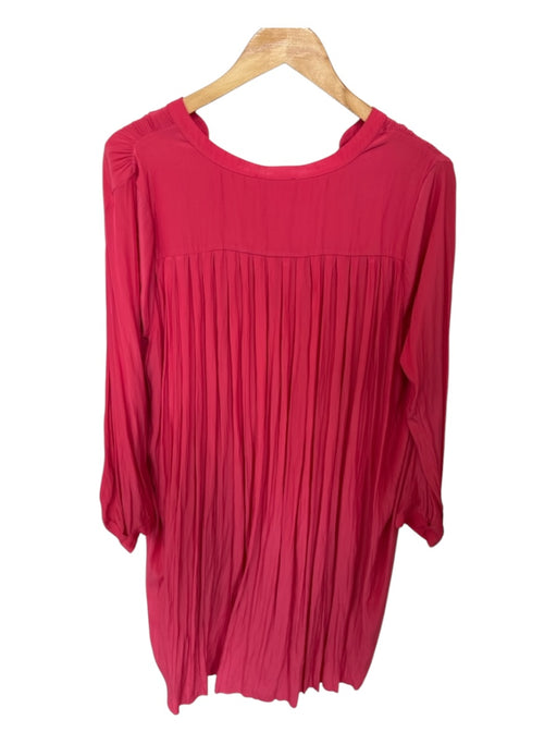 Ulla Johnson Size 8 coral Polyester Long Sleeve Buttons Front Pocket Dress coral / 8