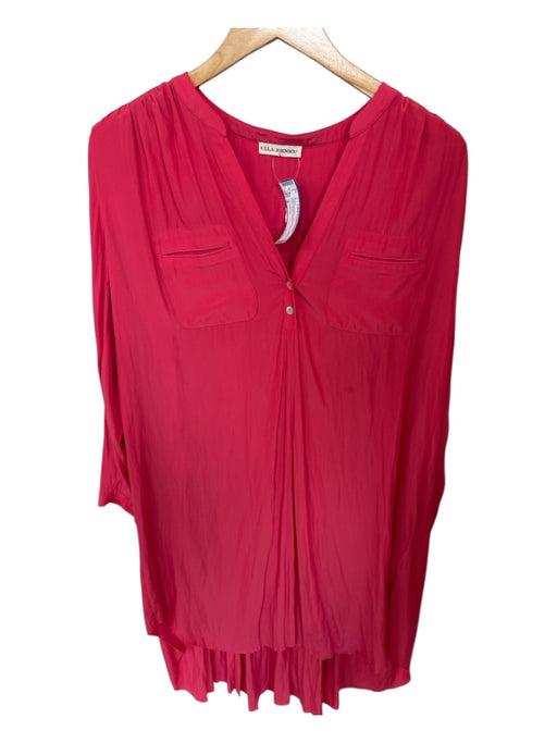 Ulla Johnson Size 8 coral Polyester Long Sleeve Buttons Front Pocket Dress coral / 8