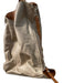 Lavorazione Light & Dark Tan Leather Side Zip 2 handles Slouchy Bag Light & Dark Tan / Medium