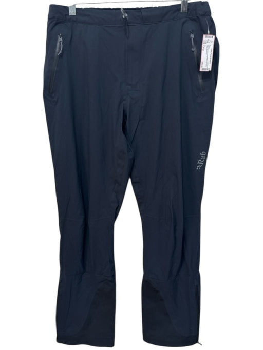 Rab Size Large Navy Blue Drawstring Waist Zip Pocket Hiking Pants Navy Blue / Large