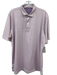 Johnnie O Size L Purple, Pink & White Polyester All Over Print Polo Short Sleeve Purple, Pink & White / L