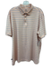 Mizzen + Main Size L Pink & Blue Striped Polo Men's Short Sleeve Pink & Blue / L