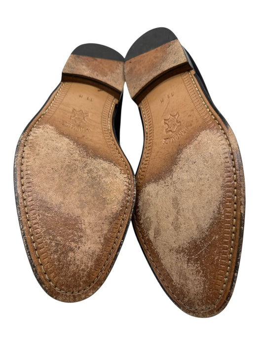 Mezlan Shoe Size 11M Black Suede Solid Dress Wingtip Men's Shoes Black / 11M