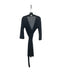 Diane Von Furstenberg Size 10 Navy Silk Blend Long Sleeve Wrap dress Midi Dress Navy / 10