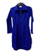 Chloe Kristyn Size S Royal Blue Rayon & Nylon Blend Half Zip Body Con Dress Royal Blue / S